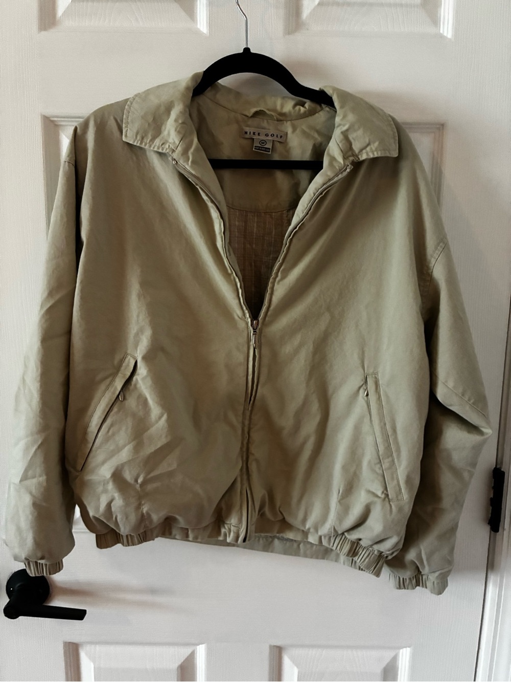 Nike Golf Tan Bomber Jacket